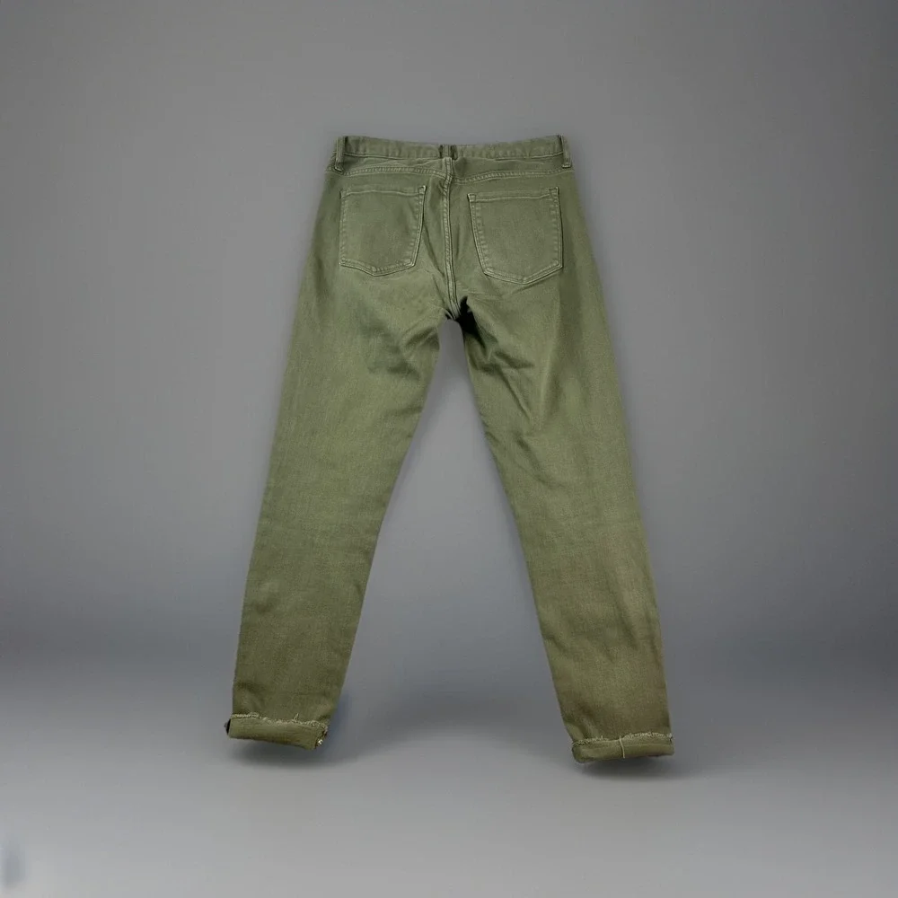 Banana Republic Mid Rise Skinny Jeans Women 28 Olive Green Stretch - Picture 4 of 8